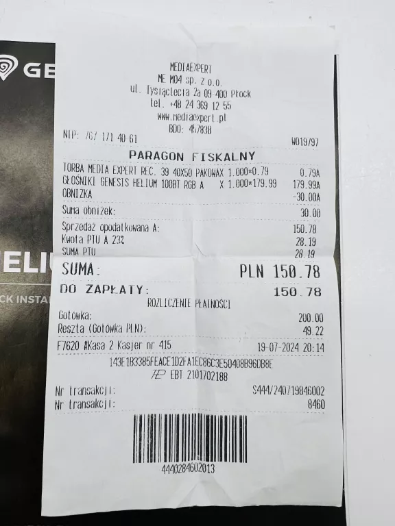 GŁOŚNIKI KOMPUTEROWE GENESIS HELIUM 100BT 2.0 RGB GWARANCJA !!!