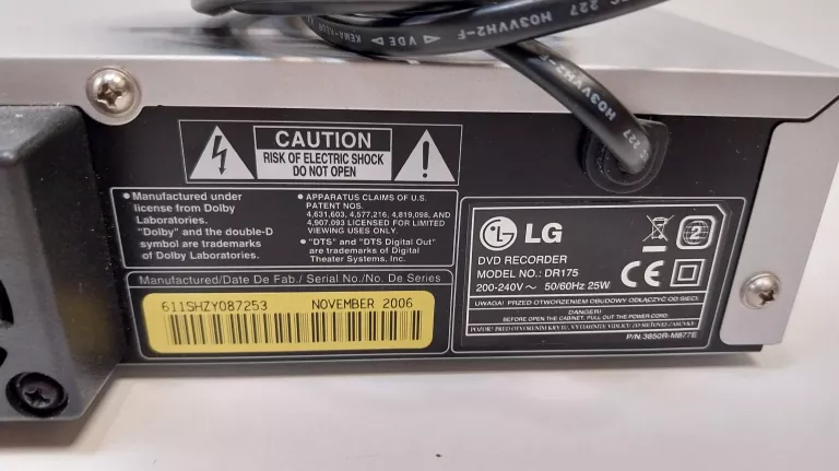 ODTWARZACZ DVD LG DR175 + PILOT