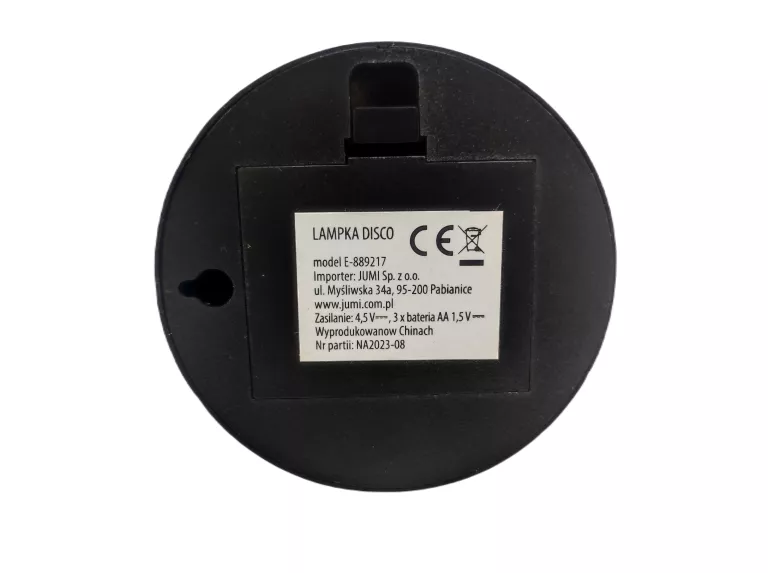 KULA LUSTRZANA LAMPKA DISCO NA BATERIE E-889217