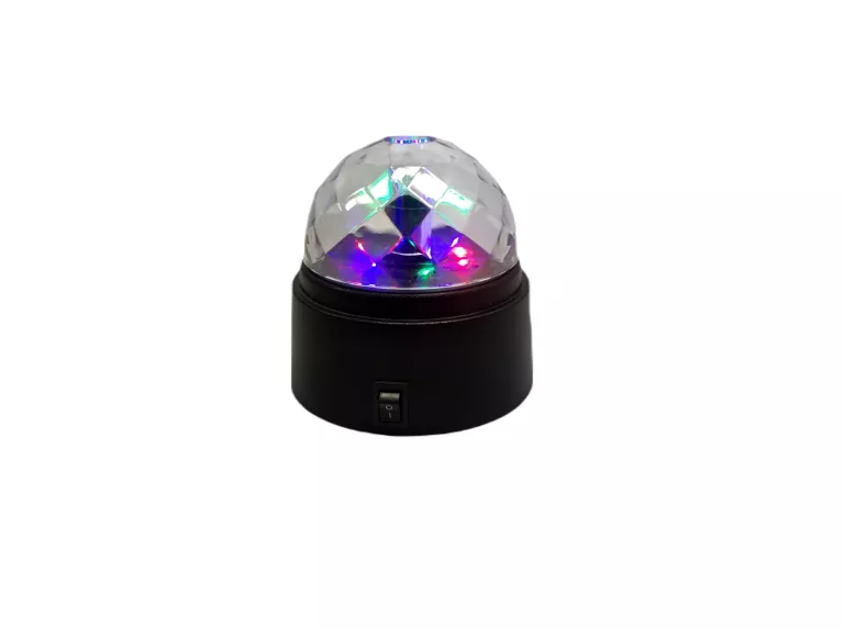 KULA LUSTRZANA LAMPKA DISCO NA BATERIE E-889217