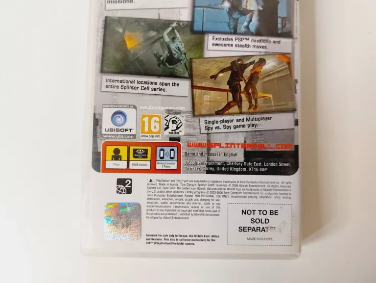 GRA PSP SPLINTER CELL ESSENTIALS
