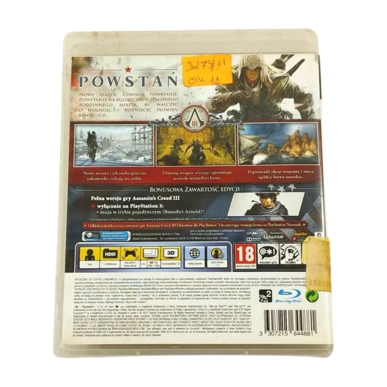 GRA PS3 ASSASSINS CREED III