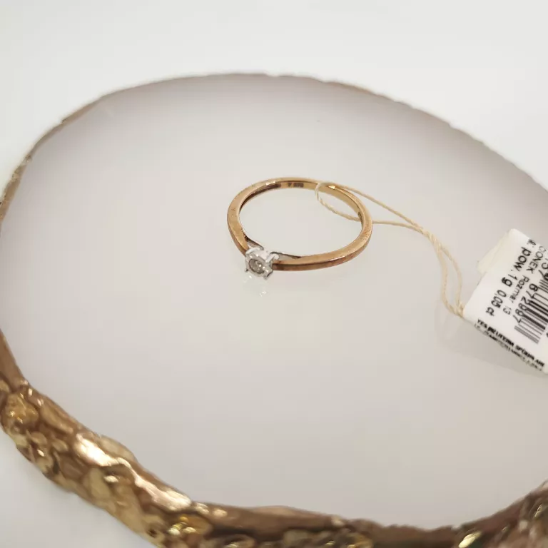 ZŁOTY  PIERŚCIONEK YES MODEL 17899 CERTYFIKAT