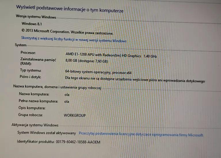 LAPTOP COMPAQ CQ58 8GB/250 GB
