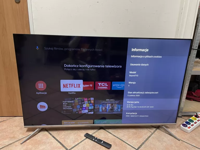 TELEWIZOR LED TCL 55P715 55" 4K UHD + PILOT