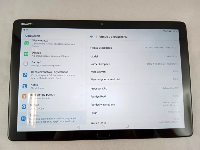 TABLET HUAWEI MEDIAPAD M5 LITE 10 10,1" 4/64GB LTE