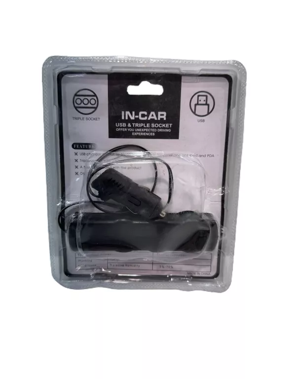 ADAPTER CAR FIRE WF-0120 3 GNIAZDA ZAPALNICZKI SAMOCHODOWEJ