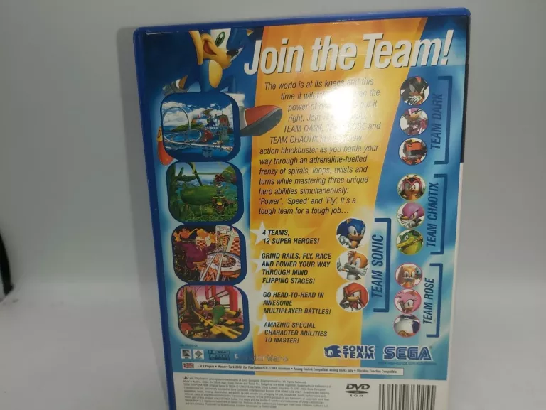 GRA NA PS2 SONIC HEROES, STAN BDB!!!