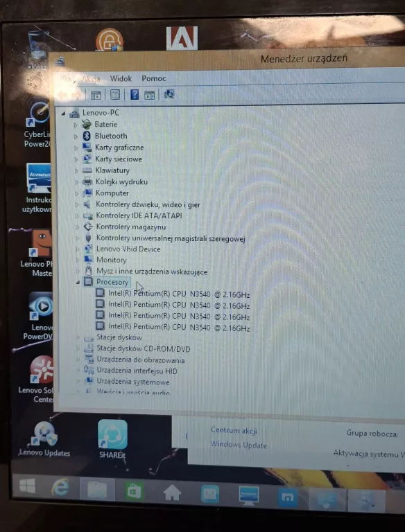 LAPTOP LENOVO G50-30 15,60" 4 GB/500 GB+ ZASILACZ