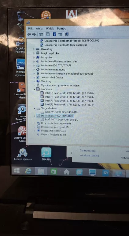 LAPTOP LENOVO G50-30 15,60" 4 GB/500 GB+ ZASILACZ