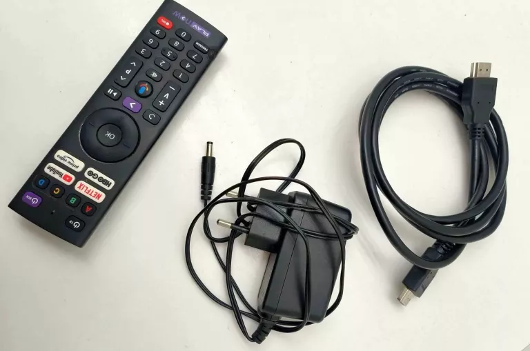 DEKODER PLAY NOW TV BOX 2+PILOT+KABEL HDMI+KABEL ZASILAJĄCY