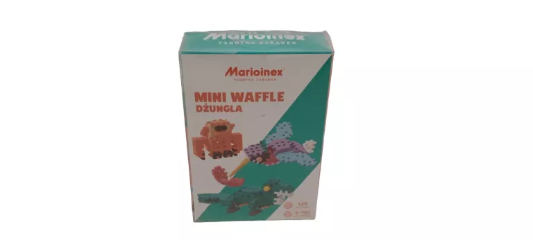 KLOCKI MARIOINEX FABRYKA ZABAWEK MINI WAFFLE DŻUNGLA 120 SZTUK