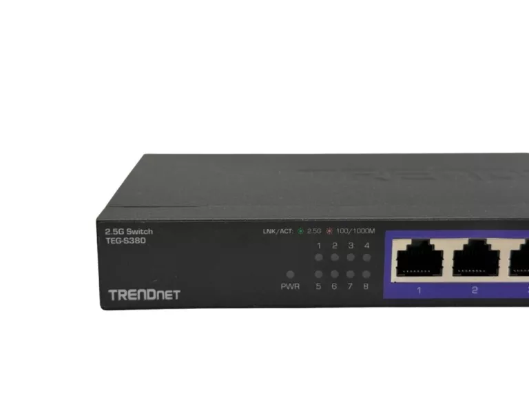 TRENDNET 8-PORT UNMANAGED 2.5G POE+ SWITCH - AMOUNT OF PORTS: (TPETG380)