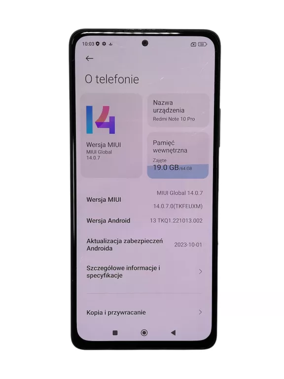 TELEFON REDMI NOTE 10 PRO 6/64GB