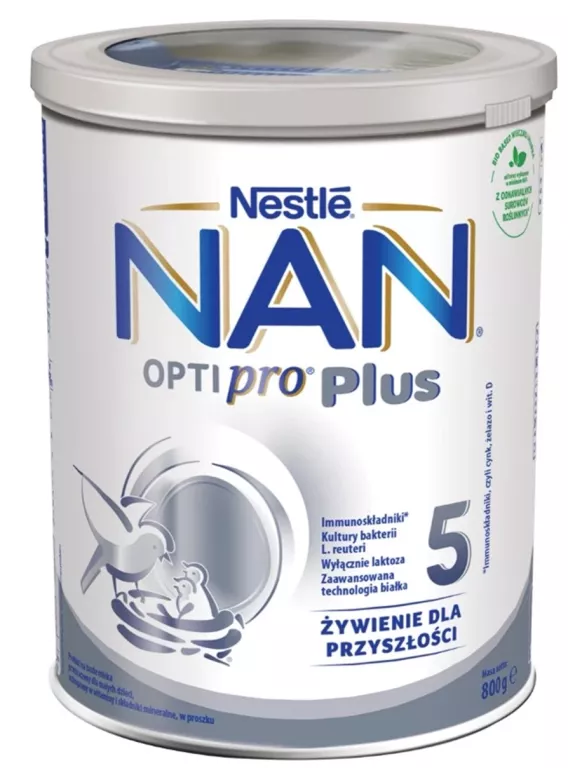 NAN OPTIPRO PLUS 5 MLEKO MODYFIKOWANE DLA PRZEDSZKOLAKA 800G