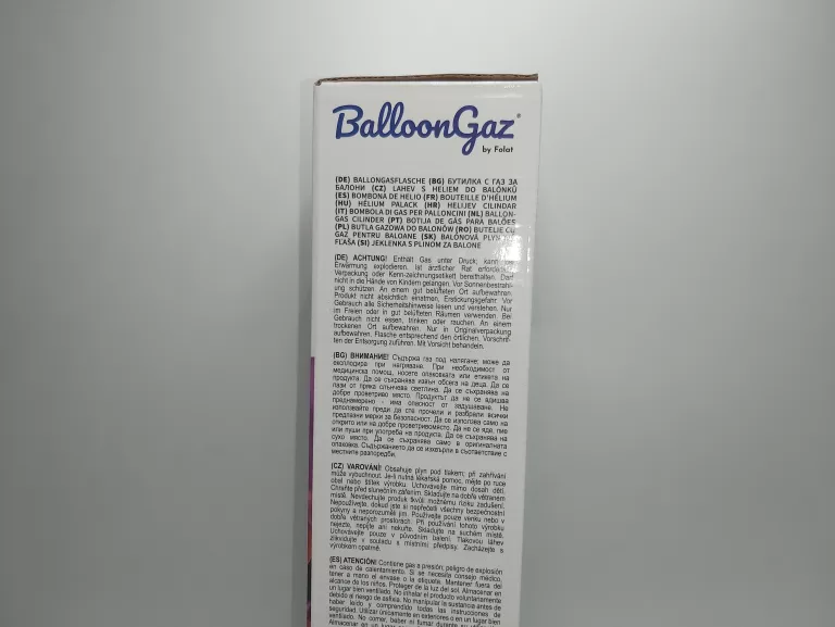 HEL DO BALONÓW BALLONGASFLASCHE 5 BALONÓW ŚREDNICA 20 CM KOMPLET