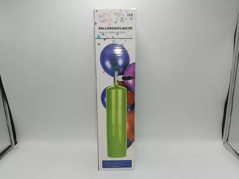 HEL DO BALONÓW BALLONGASFLASCHE 5 BALONÓW ŚREDNICA 20 CM KOMPLET