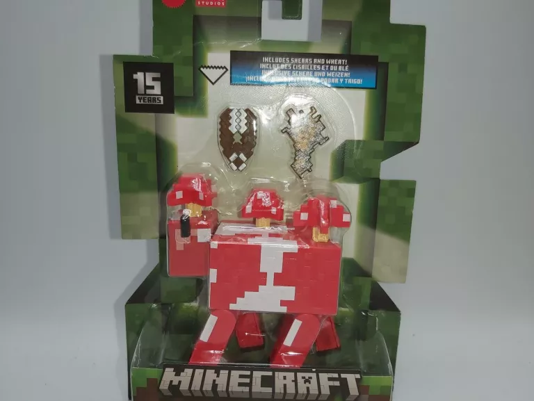 FIGURKA MINECRAFT MOOSHROOM MATTEL