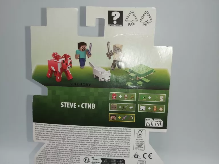 FIGURKA MINECRAFT STEVE MATTEL