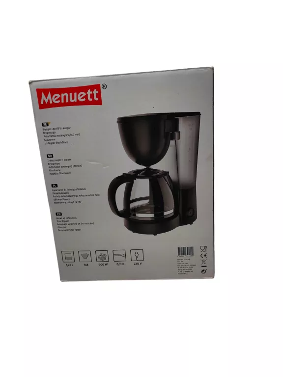 EKSPRESS DO KAWY MENUETT 1,25L 600W
