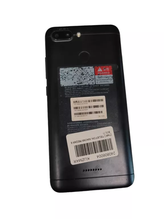TELEFON XIAOMI REDMI 6 3GB/32GB CZARNY