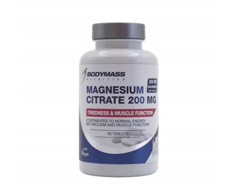 BODYMASS MAGNESIUM CITRATE 200MG 60 TAB.