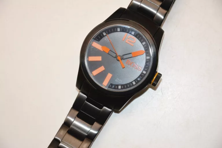 ZEGAREK MĘSKI HUGO BOSS ORANGE 1513051 CZARNA BRANSOLETA