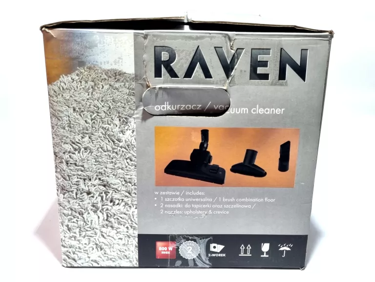 ODKURZACZ RAVEN EO005 800W BEZ WORKA