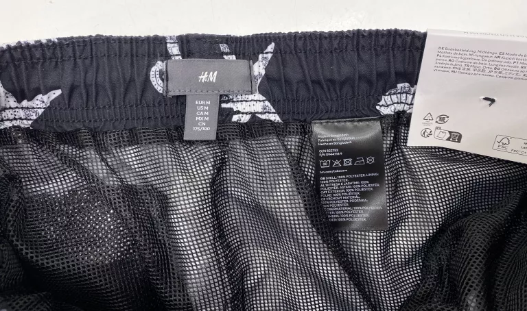 WZORZYSTE SZORTY KĄPIELOWE H&M ROZMIAR M