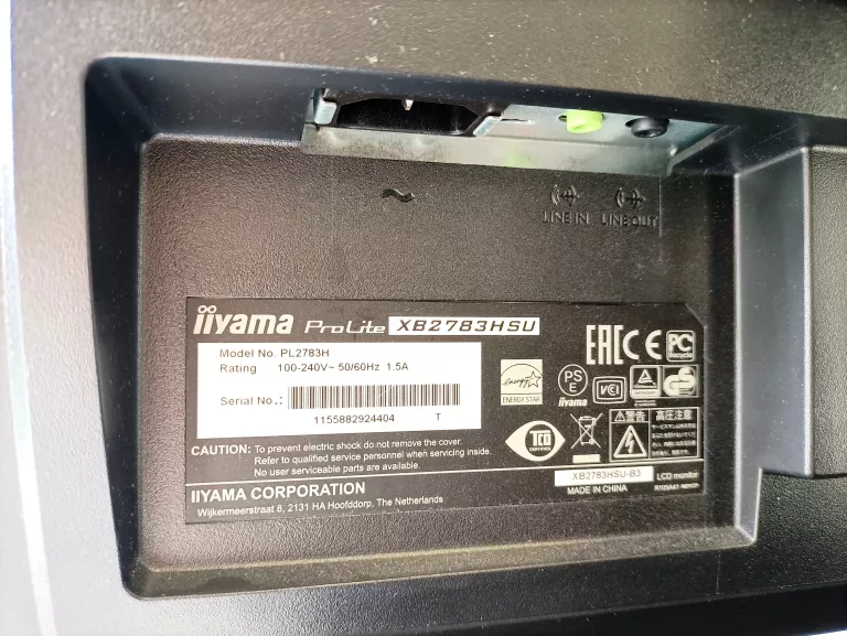 MONITOR IIYAMA 27" PROLITE XB2783HSU