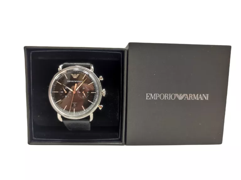 EMPORIO ARMANI ZEGAREK MĘSKI AR11143 CZARNY + PUDEŁKO