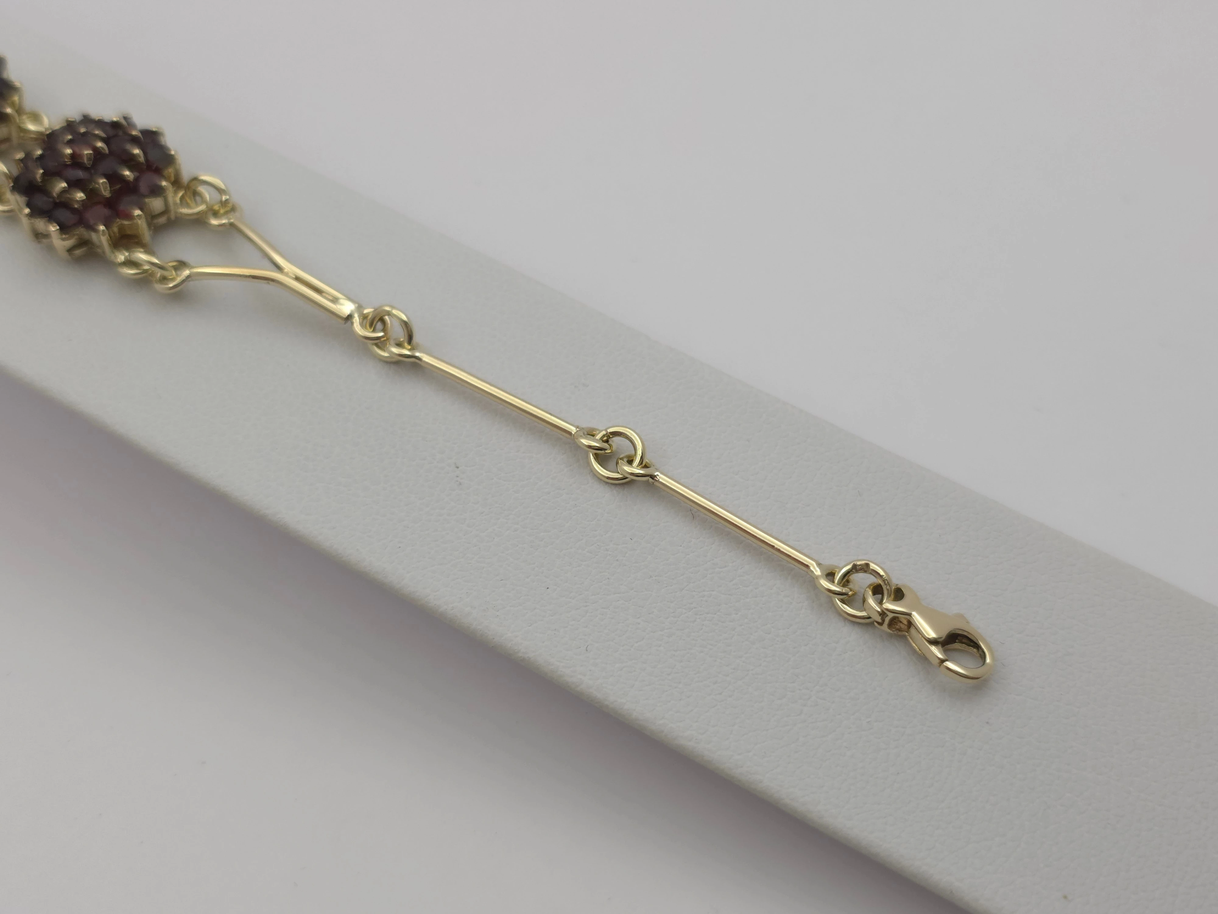 zlota-bransoletka-z-granatami-585-14k-17cm-1425g-motyw-129129-246990