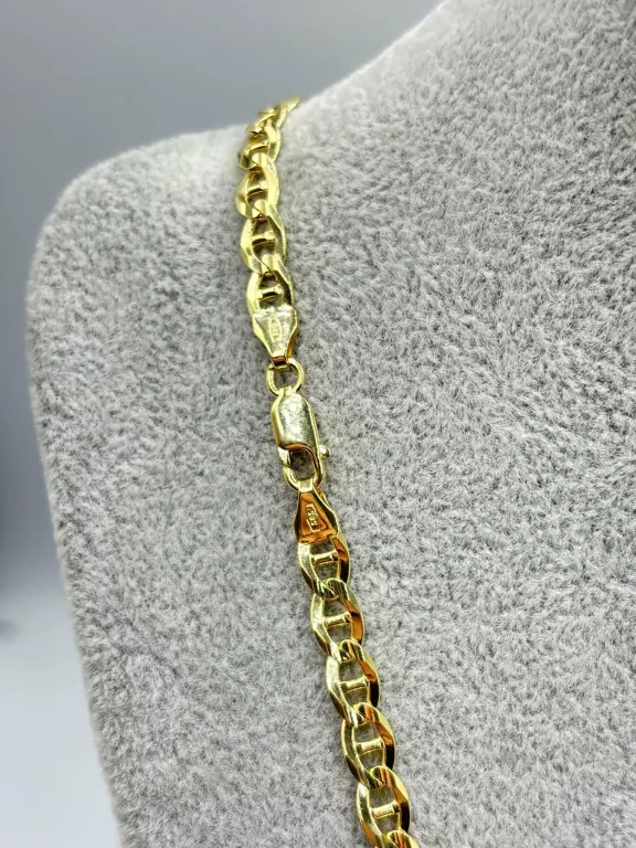 GRUBY ZŁOTY ŁAŃCUCH NASZYJNIK O SPLCIE GUCCI 60CM 22,68G 585