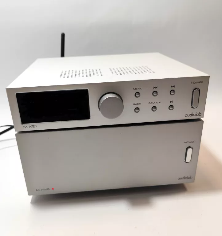 WZMACNIACZ AUDIOLAB M-PWR + ODTWARZACZ AUDIOLAB M-NET - KOMPLET/ ZADBANY