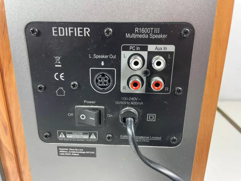 GŁOŚNIKI STEREO EDIFIER R1600T Z OKABLOWANIEM