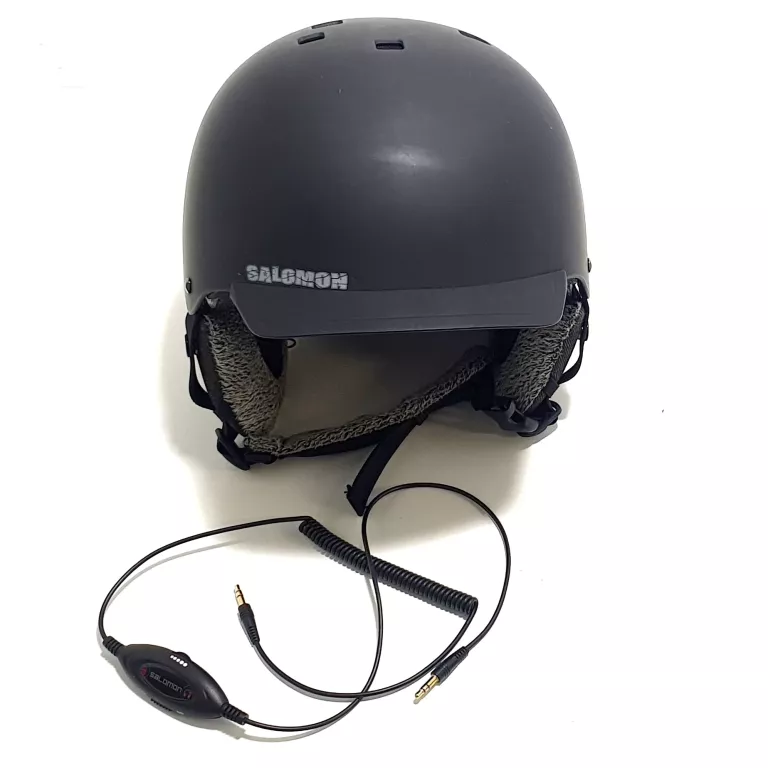 KASK SALOMON BRIGADE AUDIO BLACK MATT ROZMIAR 57-58
