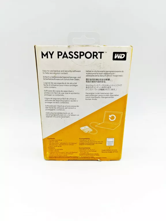 DYSK WD 1TB MY PASSPORT BIAŁY
