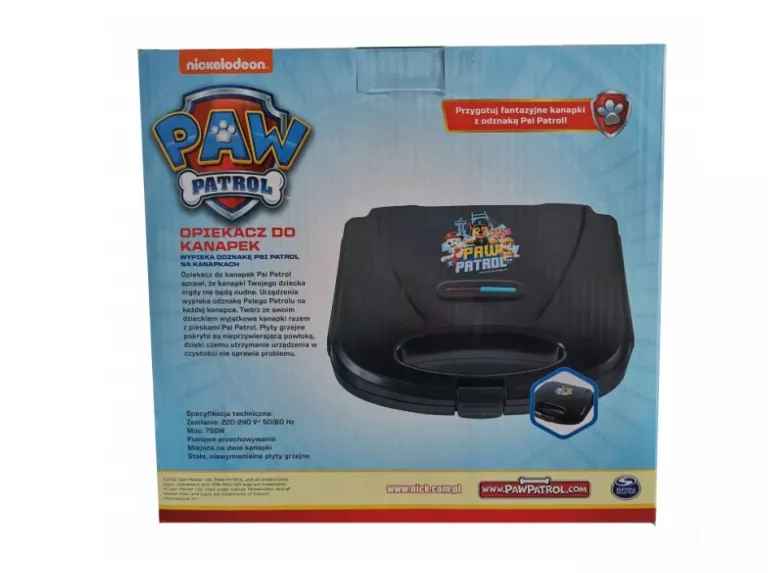 OPIEKACZ DO KANAPEK PSI PATROL TOSTER 750 W