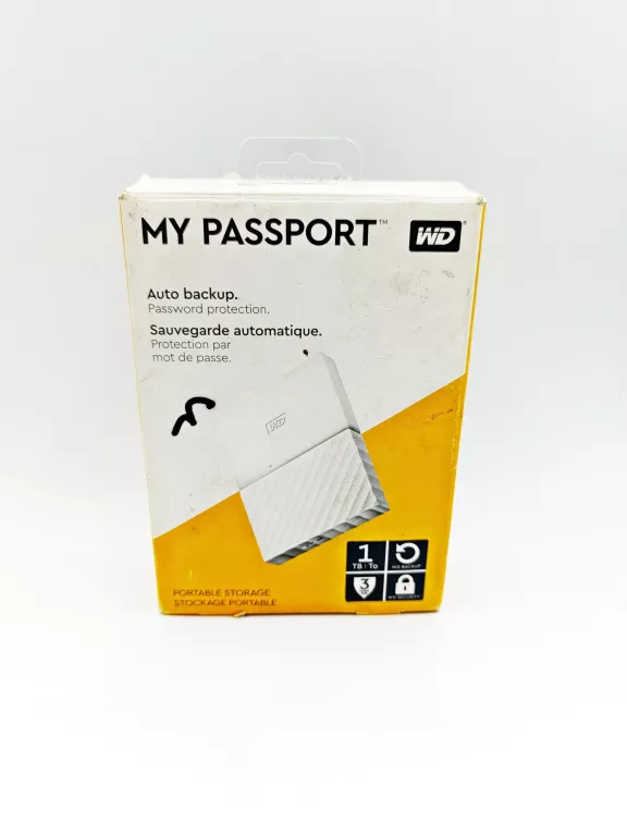 DYSK WD 1TB MY PASSPORT BIAŁY