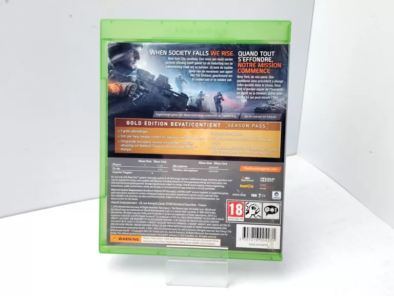 GRA XBOX ONE TOM CLANCY'S THE DIVISION GOLD EDITION