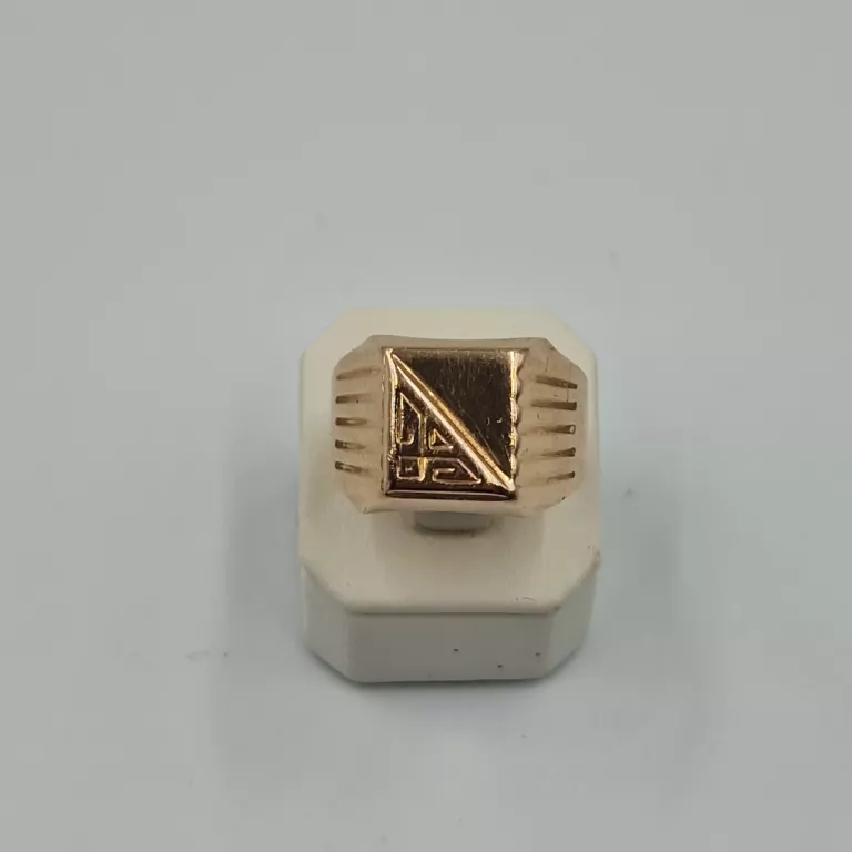PIĘKNY ZŁOTY MĘSKI SYGNET 583 14K ROZM:24,5/ 6,66G