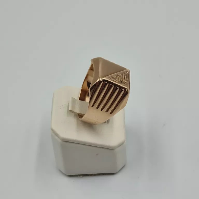 PIĘKNY ZŁOTY MĘSKI SYGNET 583 14K ROZM:24,5/ 6,66G
