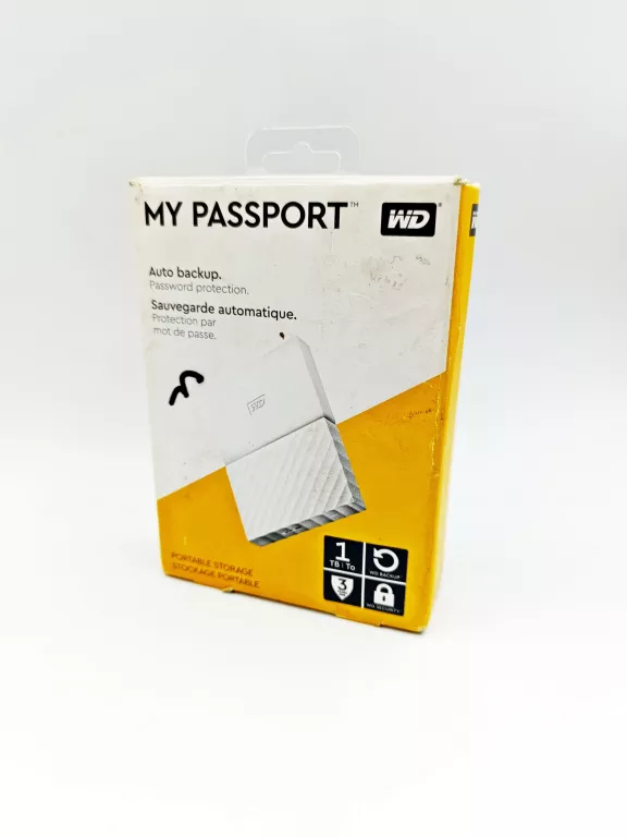 DYSK WD 1TB MY PASSPORT BIAŁY
