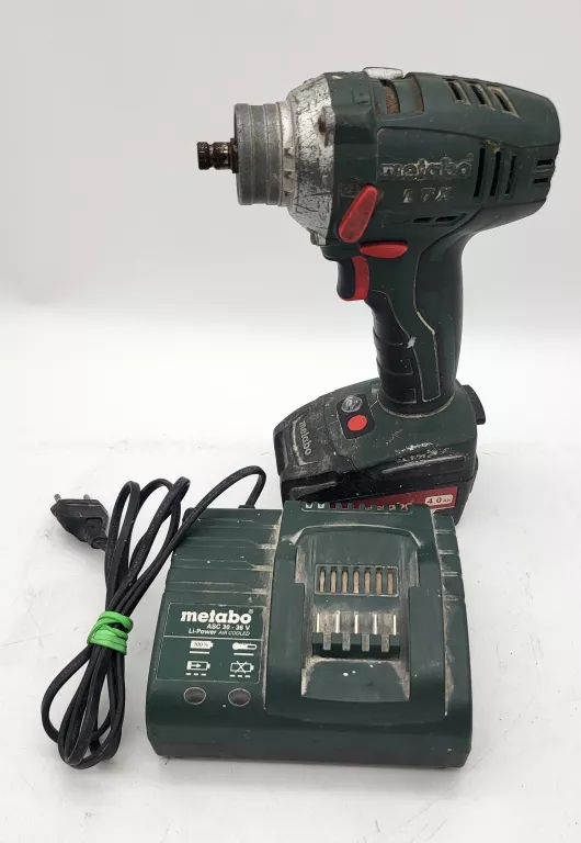 WKRĘTARKA METABO BS 18 LTX +BATERIA 18V 4.0 AH +ŁAD
