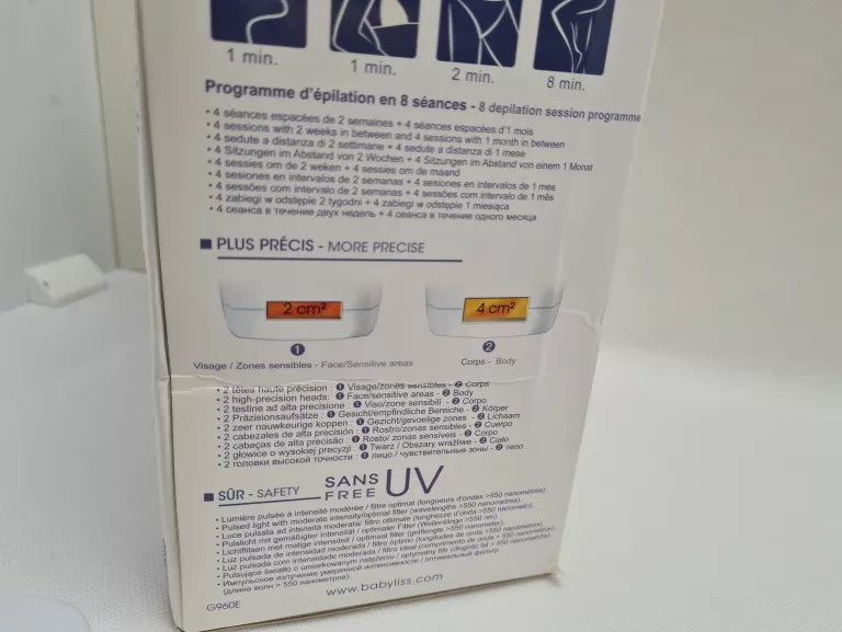 DEPILATOR LASEROWY BABYLISS G960E