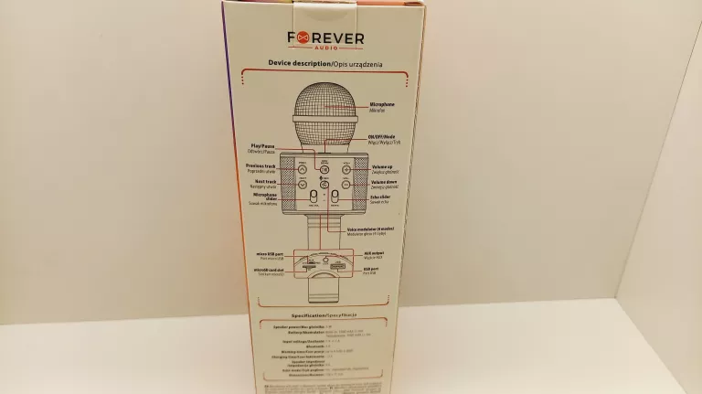 MIKROFON FOREVER BMS-300 CZARNY