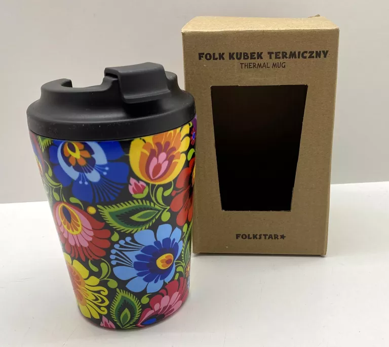FOLKSTAR KUBEK TERMICZNY FOLK ŁOWICKI 350 ML