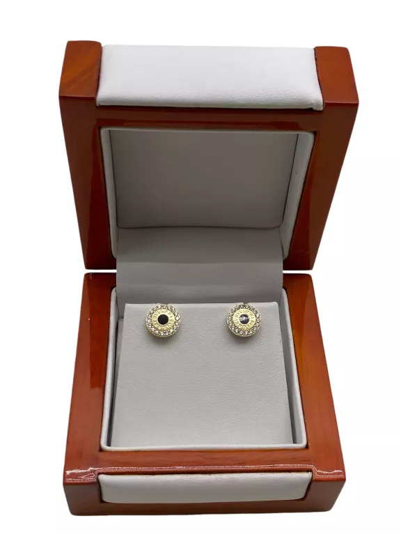 PIĘKNE KOLCZYKI BVLGARI 585 1,83G