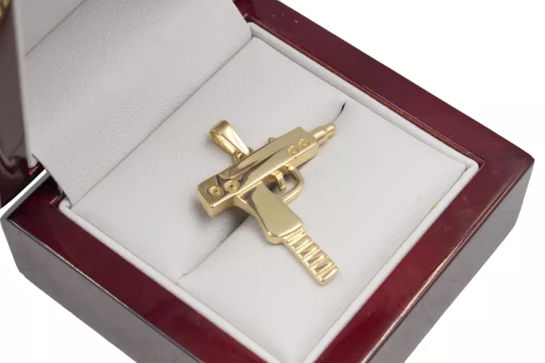 ZŁOTA ZAWIESZKA UZI Z29 P585 W3,13G DŁ3,2CM