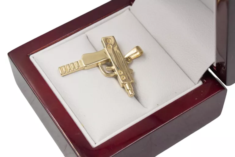 ZŁOTA ZAWIESZKA UZI Z29 P585 W3,13G DŁ3,2CM